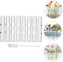 Conjunto Vaso de Tubo Ajustável de Vidro Transparente | GlassGlow